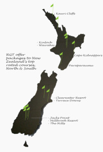 nz golf map